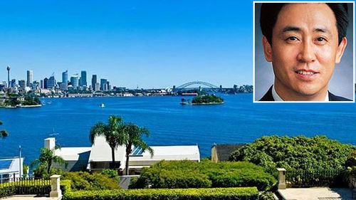 Dr Hui bought the property, which boasts sweeping harbourside views, last November. 