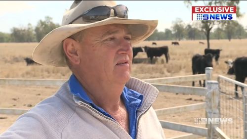 Cattle producer John McKenzie thinks more needs to be done for land owners. Picture: 9NEWS