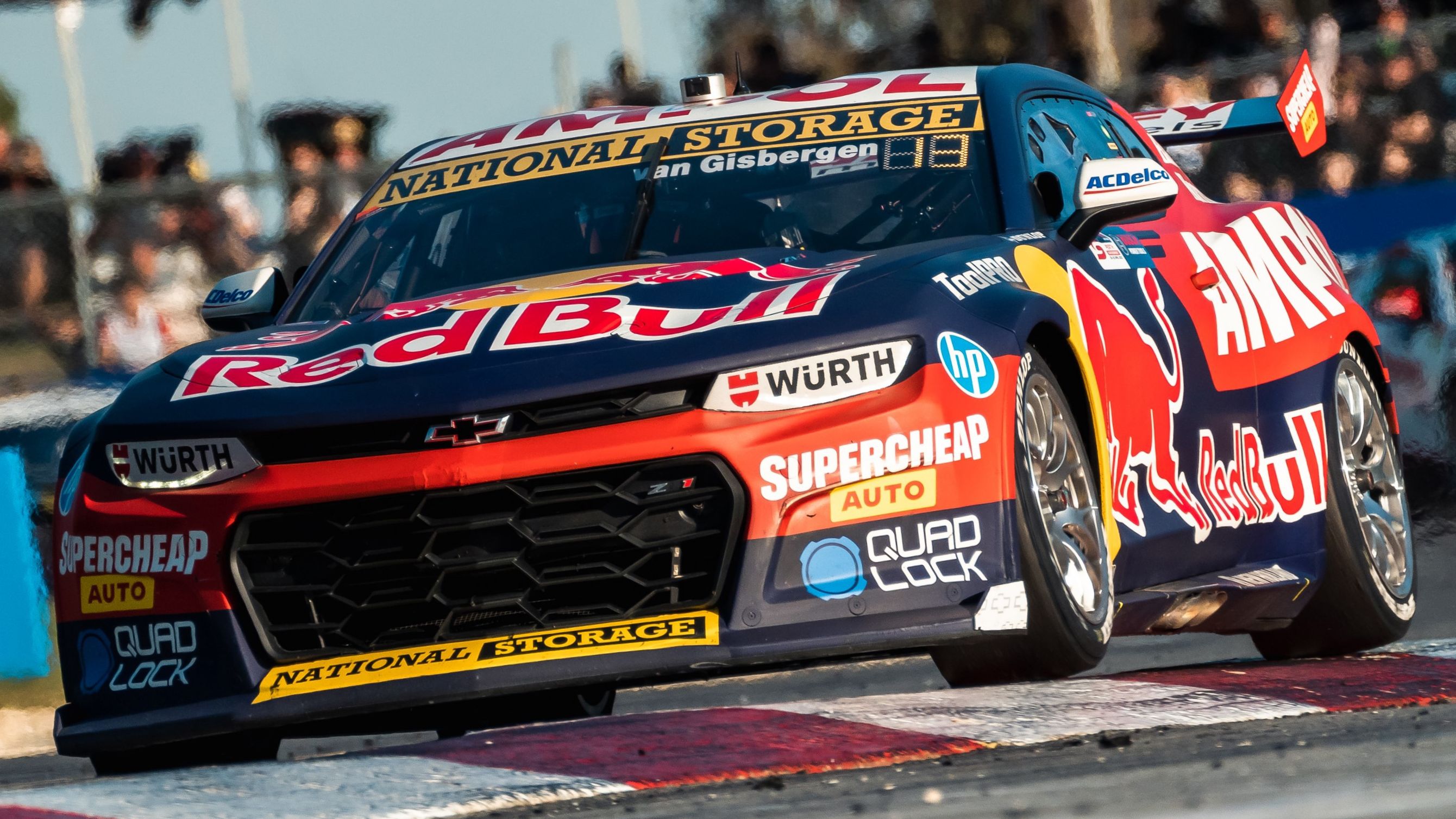 Shane van Gisbergen sits fourth in the Supercars standings after five events.