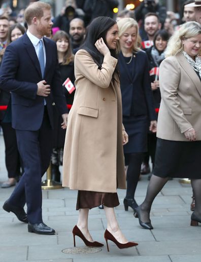 Prince Harry, Duke of Sussex and Meghan, Duchess of Sussex arrive at Canada House on January 07, 2020 in London, England