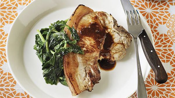 Pork chops with fennel