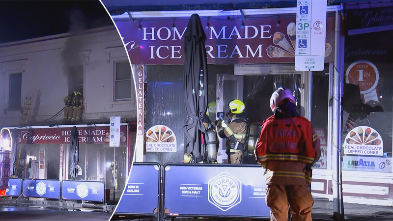 Melbourne ice cream shop fire being treated as suspicious | Nine.com.au