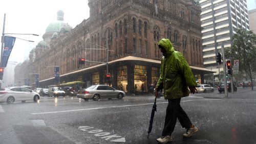 Wet and windy weather batters parts of NSW. (AAP)