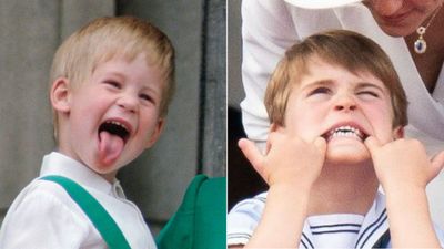 Royal children pulling faces over the years | Prince Louis, Prince George, Prince  Harry, Prince William and more