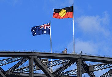 How much has NSW budgeted to add to and upgrade the Sydney Harbour Bridge's flagpoles?