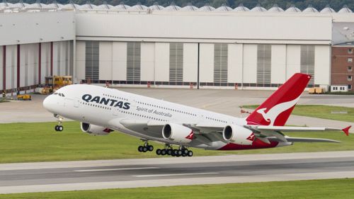 Qantas plane thrown off balance by large group of kids