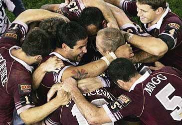 How many State of Origin series did Queensland win consecutively starting in 2006?