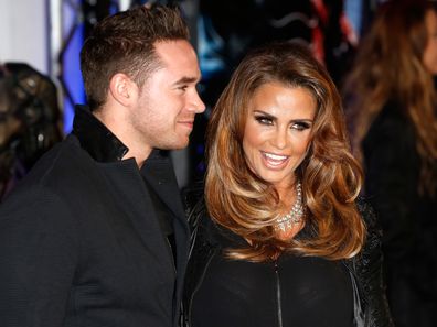 Katie Price attends the World Premiere of "Robocop" at BFI IMAX on February 5, 2014 in London, England.