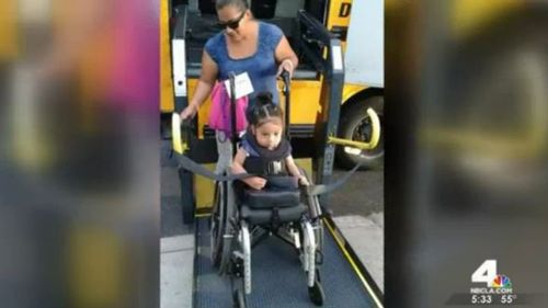 The donor provided enough money for the family to purchase a new motorised wheelchair for Milagros. (NBC)