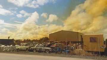 Bright yellow smoke pouring out of a Burton factory in Adelaide South Australia. The smell is alleged to have chemicals so potent it is making some nearby residents ill.