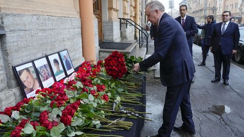 In memory of victims of the Azerbaijan Airlines' Embraer 190
