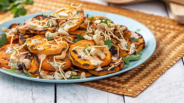 BBQ sweet potato with coriander and lime mayo by Praise