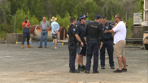 Workmates and family conducted a search at Chinaman Creek for the man last night but turned up no clues to his whereabouts. (9NEWS / Sacha Passi)