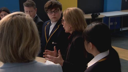 Premier Jacinta Allan and Education Minister Ben Carroll met with students at Sunshine College in Victoria's west to announce the funding.