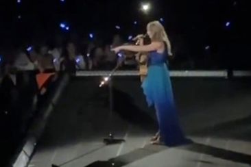 Taylor Swift stops a concert to check on fans