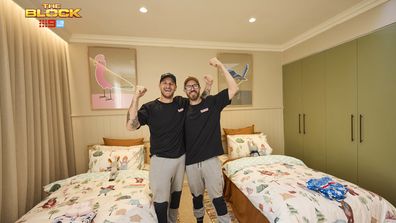 EMBARGO 10/8/2025 8:30PM The Block 2025 Robby and Mat Kids Bedrooms room reveal week 2