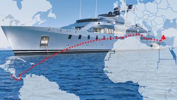 Oligarch's $200m superyacht goes dark on epic 11,000km escape