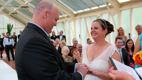 Mr Fulton and Claire were married, following his big win. 