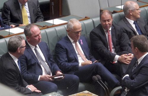 Mr Joyce's new relationship has dominated question time. (AAP)