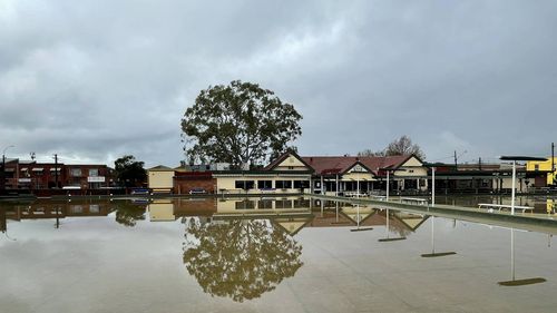 Marrickvlle Bowling Club greens closed in Sydney's inner west on June 6 due to wet weather.