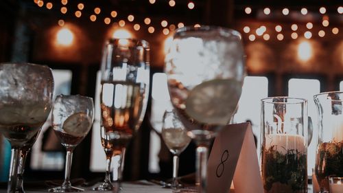 Wedding reception table