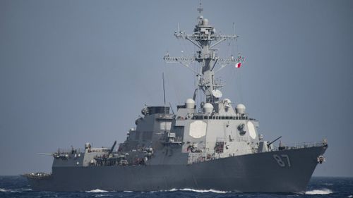 Missiles fired again at US warship near Yemen