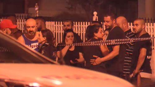 The 45-year-old's family and friends rushed to the scene after news of the shooting broke. 