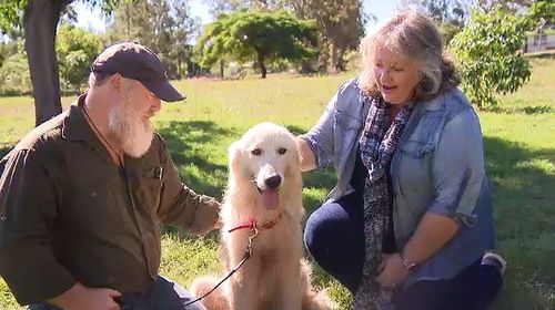 Xena with Brad and Judy Price. 