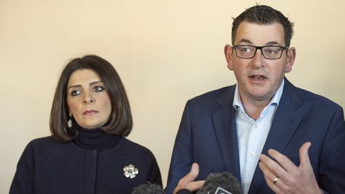 Victorian Premier Daniel Andrews and Consumer Affairs Minister Marlene Kairouz.