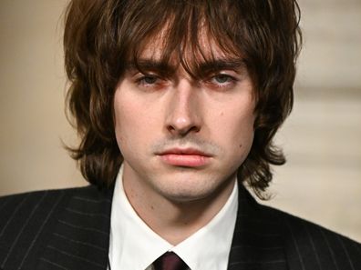 Gene Gallagher at the Saint Laurent Menswear Fall-Winter 2025/2026 show as part of Paris Fashion Week on January 28, 2025 in Paris, France. 