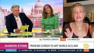 Sharon Stone shuts down Ed Balls in awkward exchange during Good Morning Britain interview