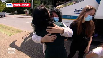 A family of Ukrainian refugees who were blocked from seeing their Brisbane family have been reunited.