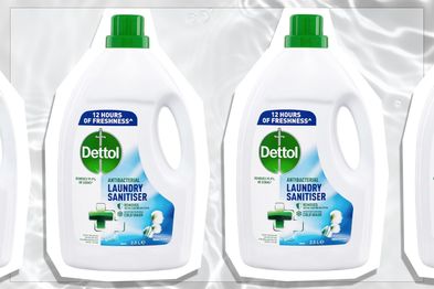 9PR: Dettol Antibacterial Laundry Liquid Fresh Cotton Laundry Sanitiser, 2.5L