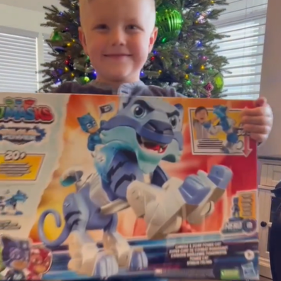 Little Beckham has quite the imagination when it comes to ordering toys online. 