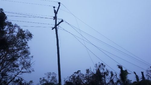 Powerlines have also been damaged amid the gale-force gusts. (Supplied)