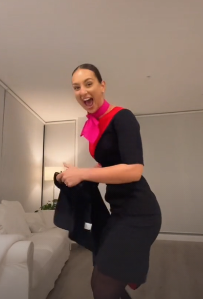 Qantas flight attendant