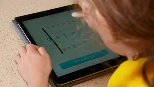 Tablets can be used to help kids with schoolwork.