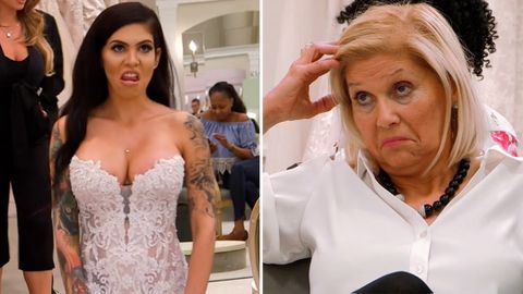 Say Yes To The Dress: Mother horrified by daughter's 'funeral' wedding dress:  'Going to have a heart attack' - nine.com.au