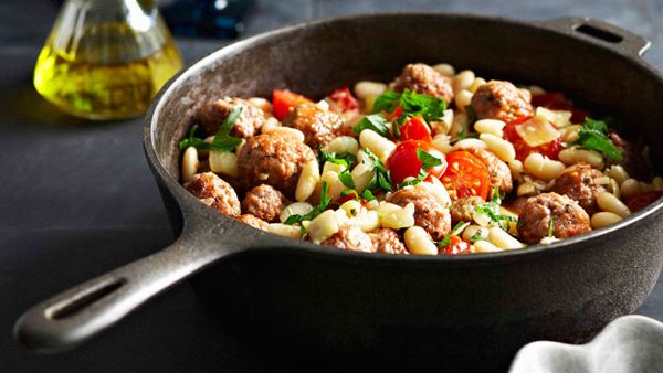 Cannellini beans with sausage