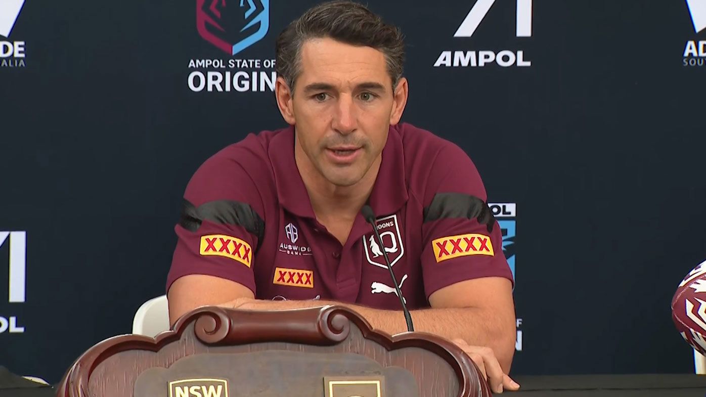 Maroons coach Billy Slater was visibly frustrated as he flat batted questions about Walsh&#x27;s readiness
