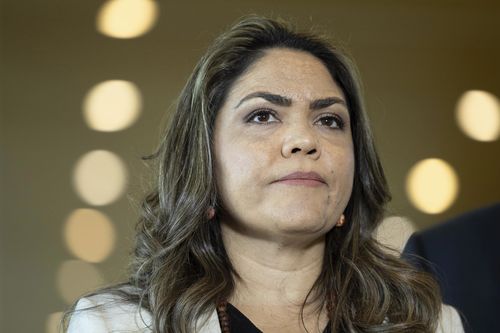 Liberal Senator Jacinta Nampijinpa Price pictured at Parliament House in Canberra earlier this month.