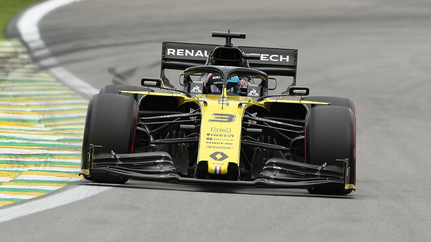 Daniel Ricciardo in action during the Brazilian Grand Prix.