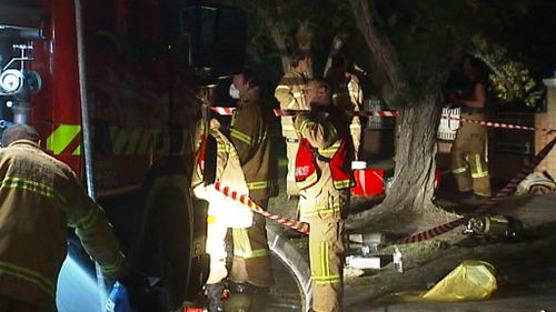 Emergency services were able to limit the damage to the front section of the house. (9NEWS)