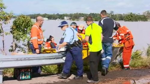Supplied are prepared for the stranded residents in Gillieston Heights. (9NEWS)
