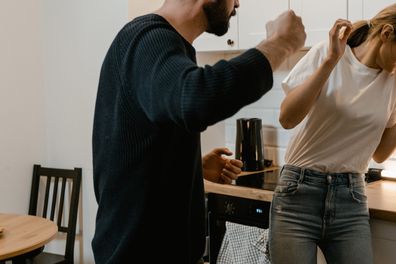 Stock image of domestic abuse.