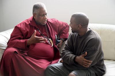&nbsp;Andre Leon Talley and Kanye West.