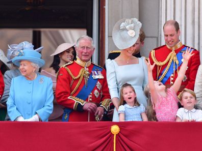 Royals at Trooping the Colour in 2019.