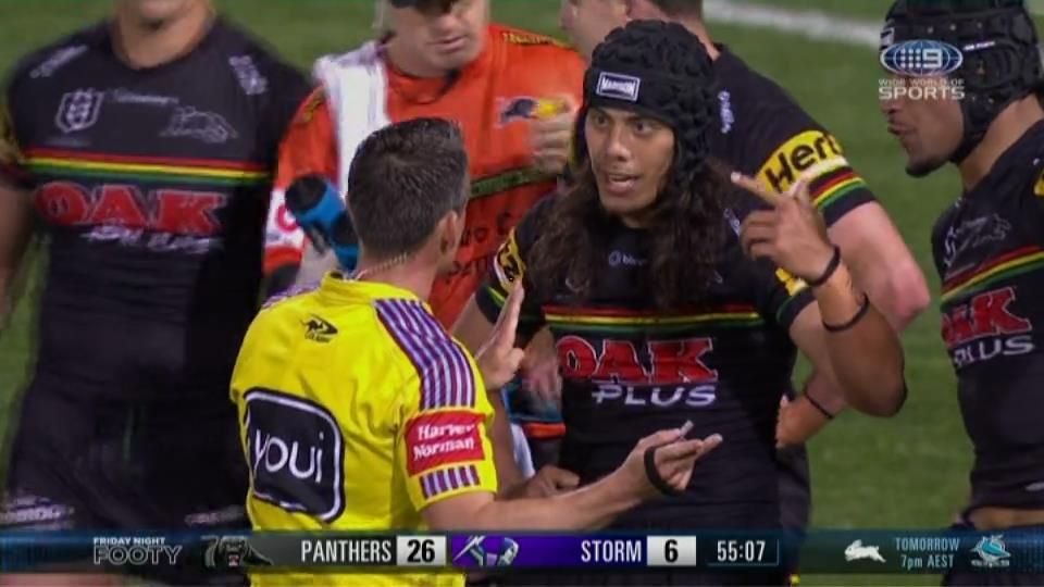 Panthers ace Jarome Luai reported, raises slapping accusation in his side's win over Storm