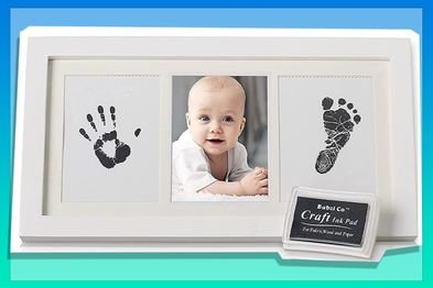 9PR: Baby Ink Handprint & Footprint Photo Frame Kit