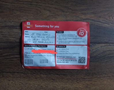 Postman's sweet note for person stuck in isolation
